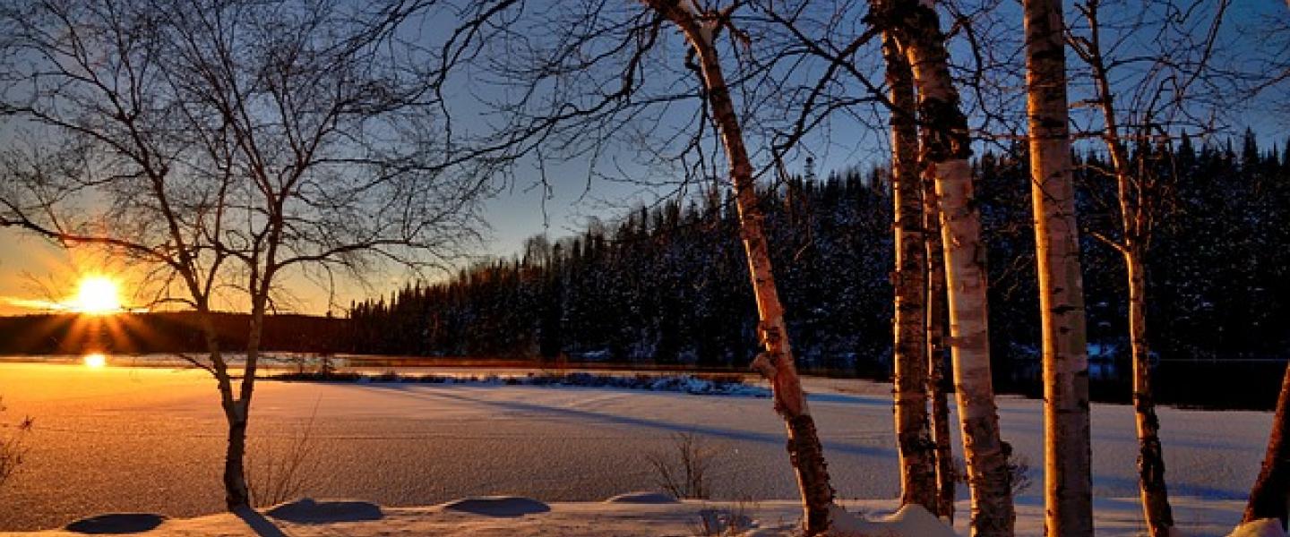 Talvi mökkirannassa