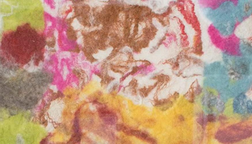 Huovutustyön värikäs yksityiskohta